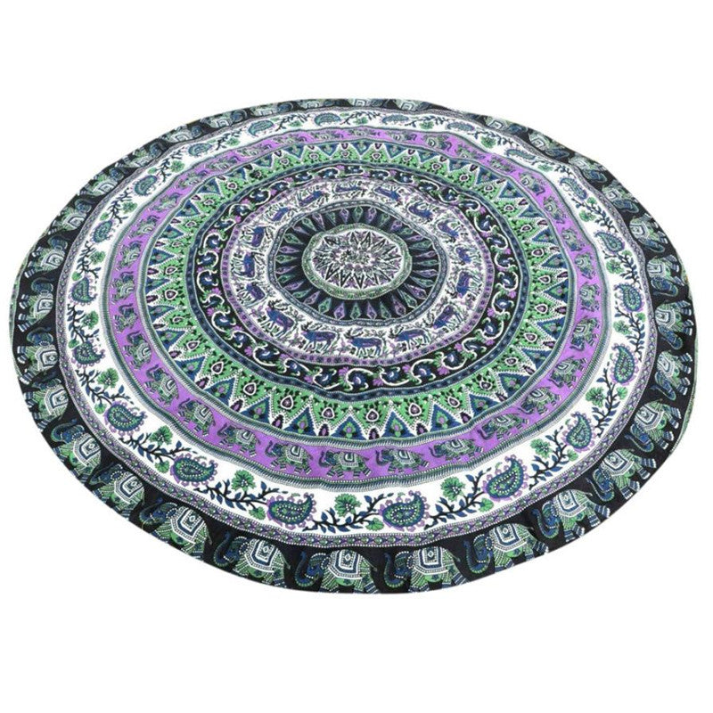 Round Chiffon Yoga Towel