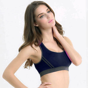 Padded Sports Bra with Stripes