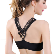 Seamless Sports Bra with Lace