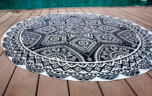 Round Chiffon Yoga Towel