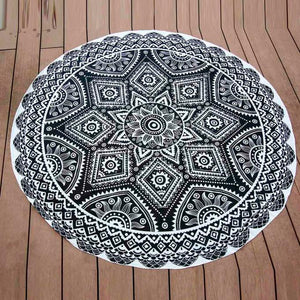 Round Chiffon Yoga Towel