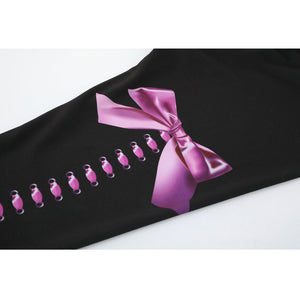 Yoga Pants with Printed Bow